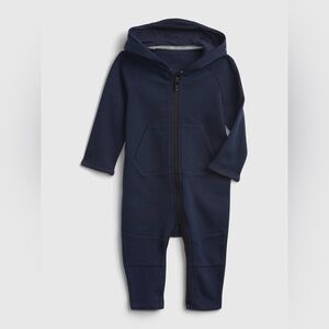 Baby Gap Boys GapFit Brushed Tech Jersey One-Piece Navy Blue 18-24M